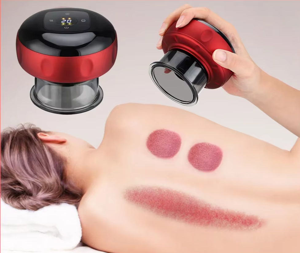 Smart Cupping Red | 6 Gear Massage Device | Electric Heating Scraping Suction Cups