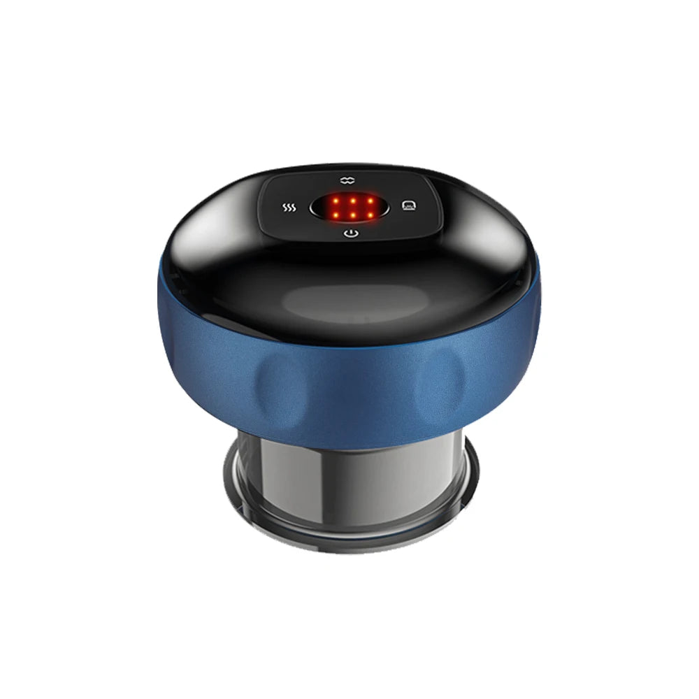 Smart Cupping Blue | 6 Gear Massage Device | Electric Heating Scraping Suction Cups
