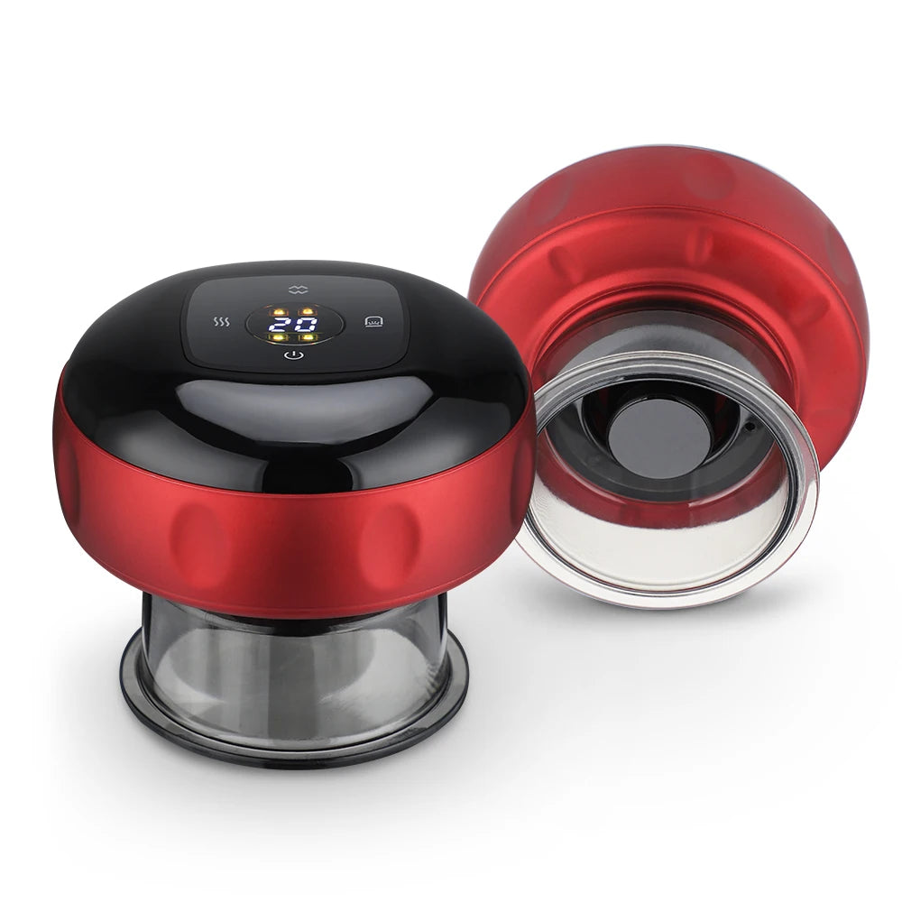 Smart Cupping Red | 6 Gear Massage Device | Electric Heating Scraping Suction Cups