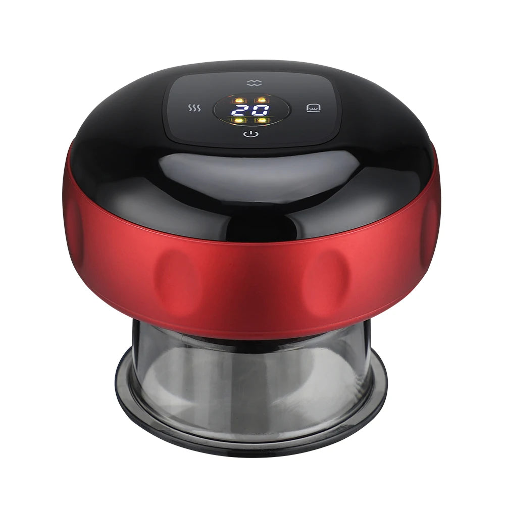 Smart Cupping Red | 6 Gear Massage Device | Electric Heating Scraping Suction Cups